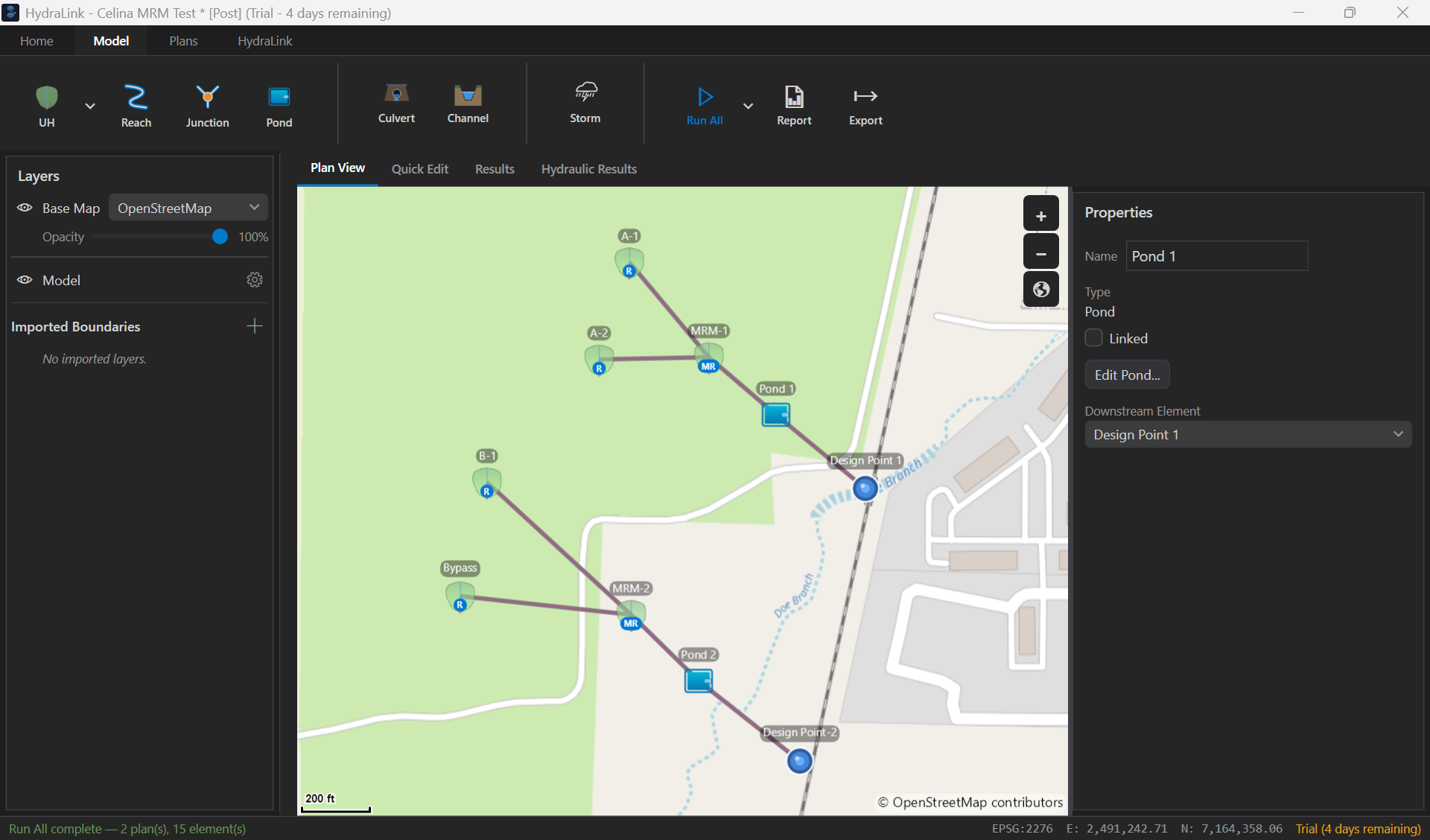 HydraLink map view navigated to Celina, Texas